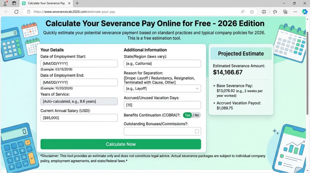Calcule sua rescisão online grátis 2026