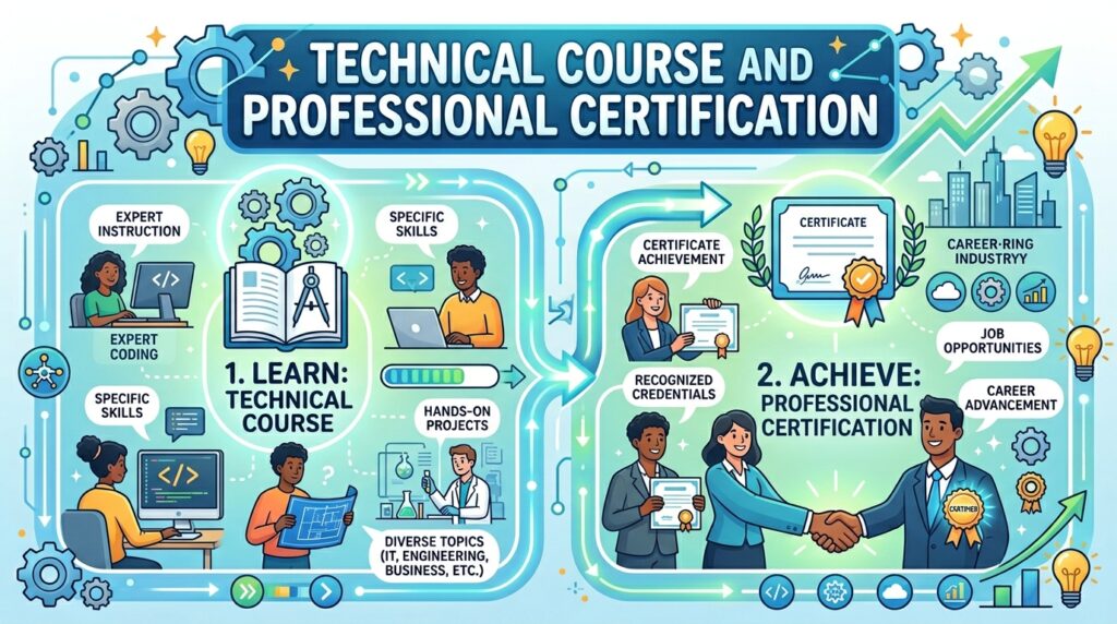 Curso técnico e certificação profissional: o guia completo para alavancar sua carreira e sua renda